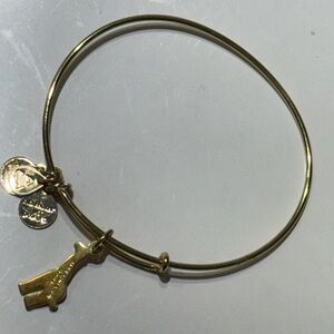 Alex and Ani Gold Giraffe Charm Bracelet